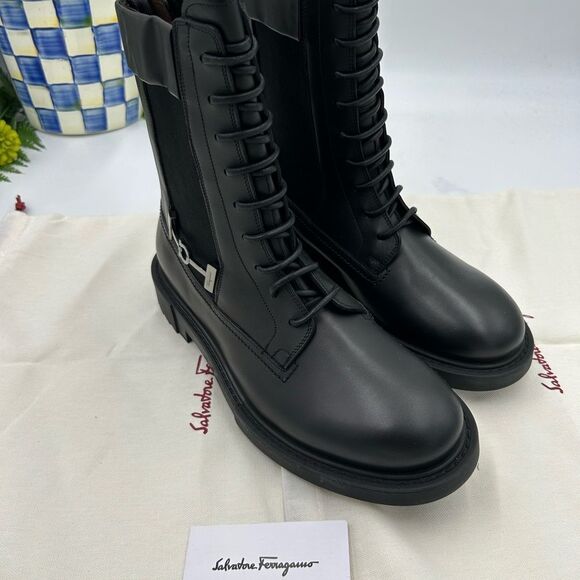 Men's Salvatore, Ferragamo, Iglesias, gancio Chelsea boots size 8.5 EE - Picture 3 of 14